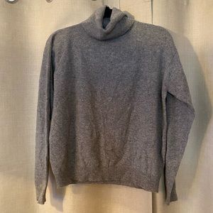 Grey Cashmere Long Sleeve Turtle Neck L (Courtenay)
